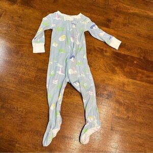 The Beaufort Bonnet Company bunny spring Easter blue sleeper size 6-12 months